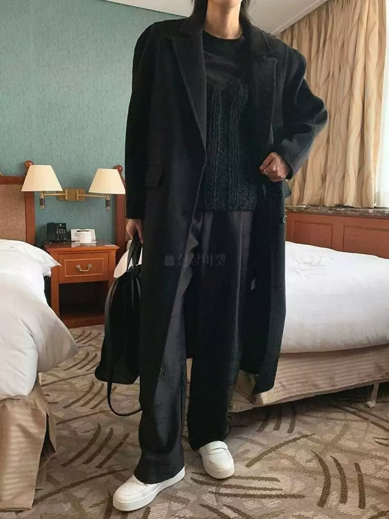Jkichi - Korean Women Fashion - #momslook - Long Shoulder Coat - 11