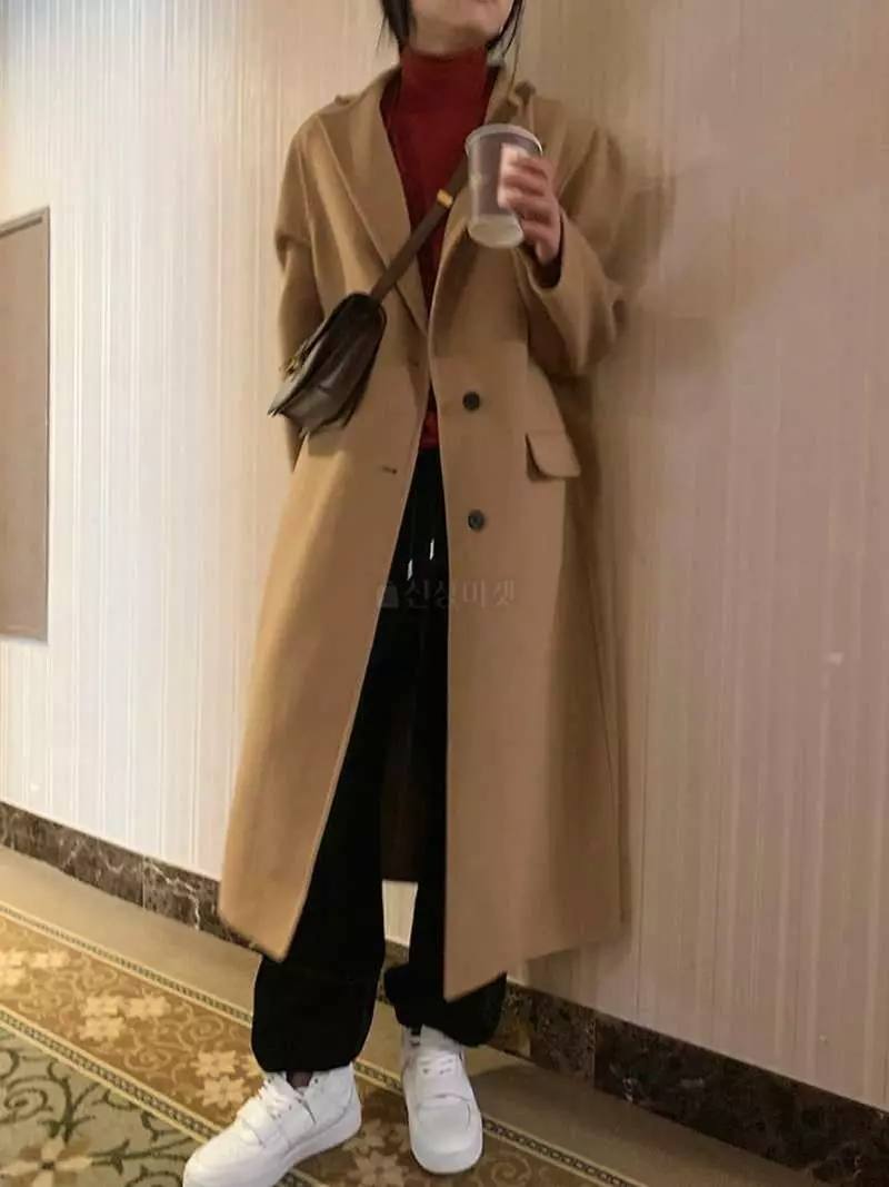 Jkichi - Korean Women Fashion - #momslook - Long Shoulder Coat - 3