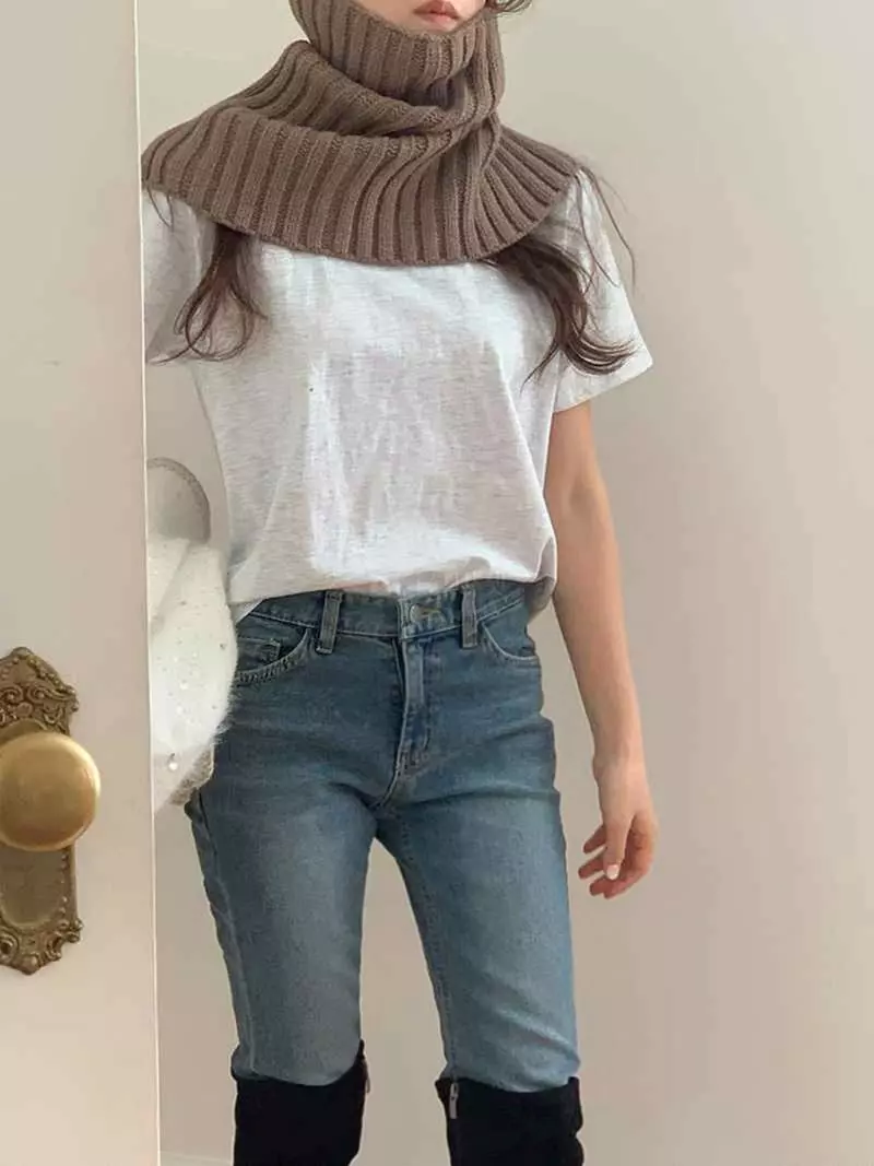 Jkichi - Korean Women Fashion - #momslook - Loe Neck Warmer - 2