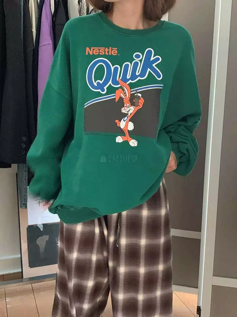 Jkichi - Korean Women Fashion - #momslook - Nes Sweatshirt - 3