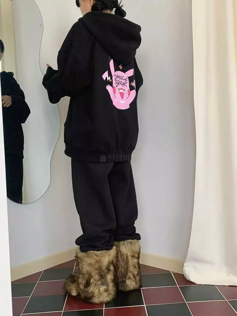 Jkichi - Korean Women Fashion - #momslook - Peeka Set Hoody Tee