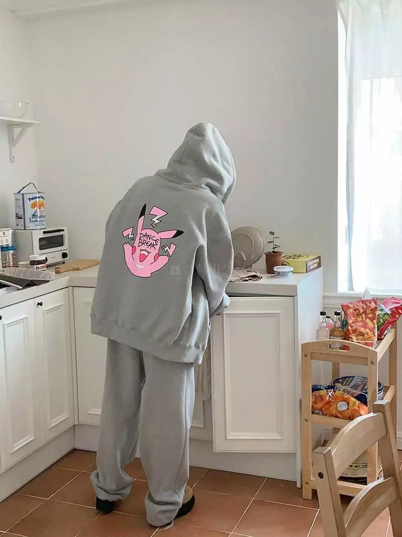 Jkichi - Korean Women Fashion - #momslook - Peeka Set Hoody Tee - 7