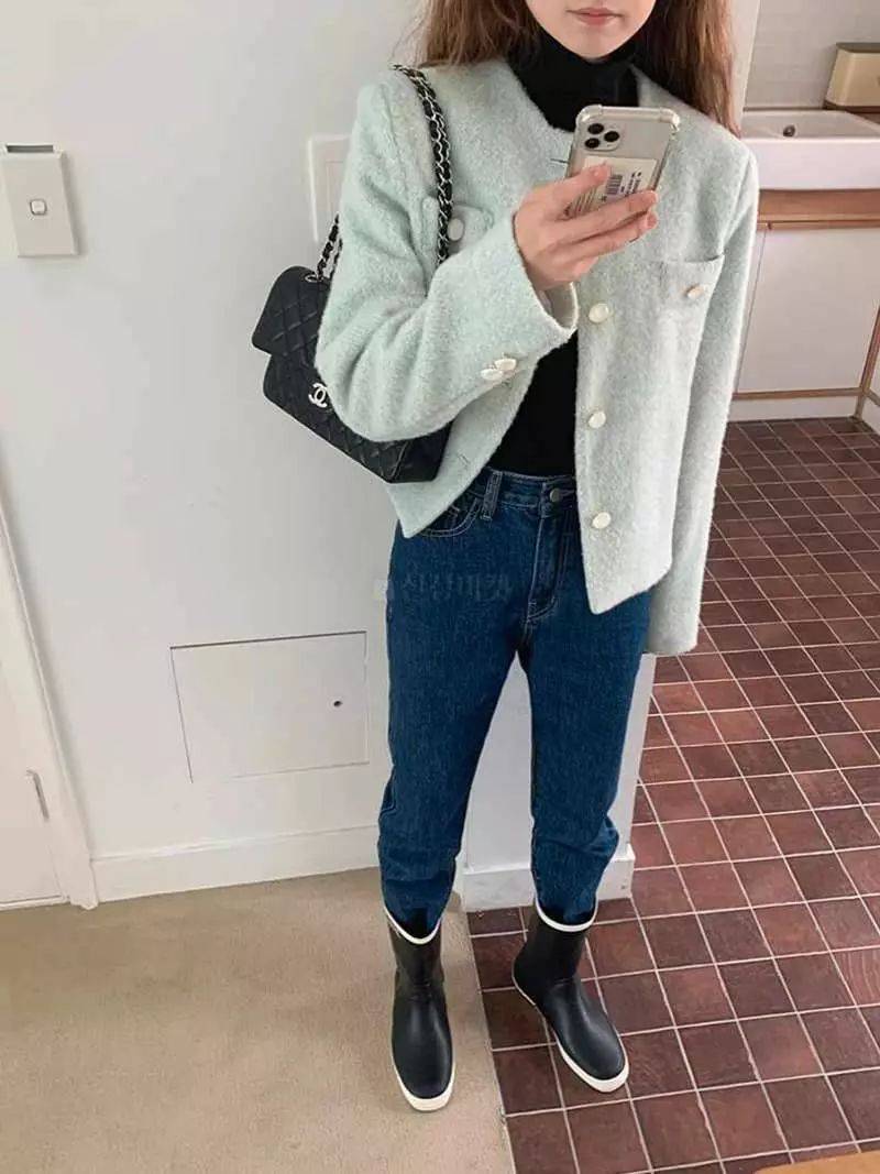 Jkichi - Korean Women Fashion - #momslook - Poodle Jacket - 2