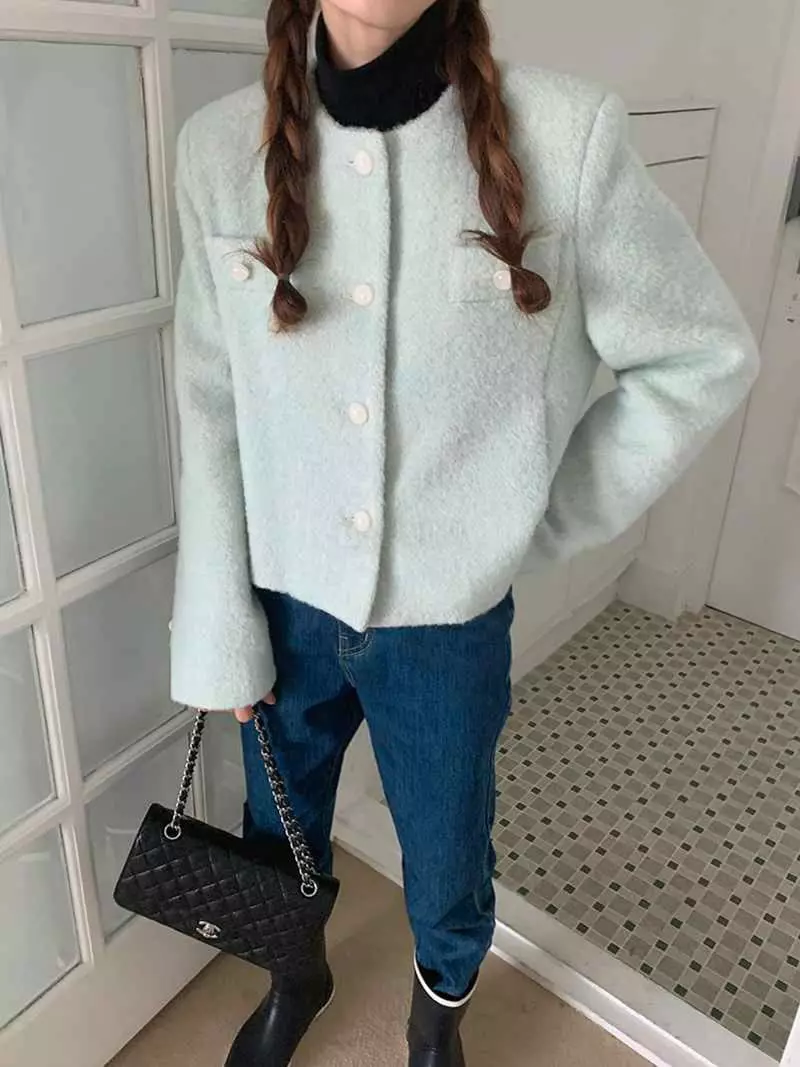 Jkichi - Korean Women Fashion - #momslook - Poodle Jacket - 6