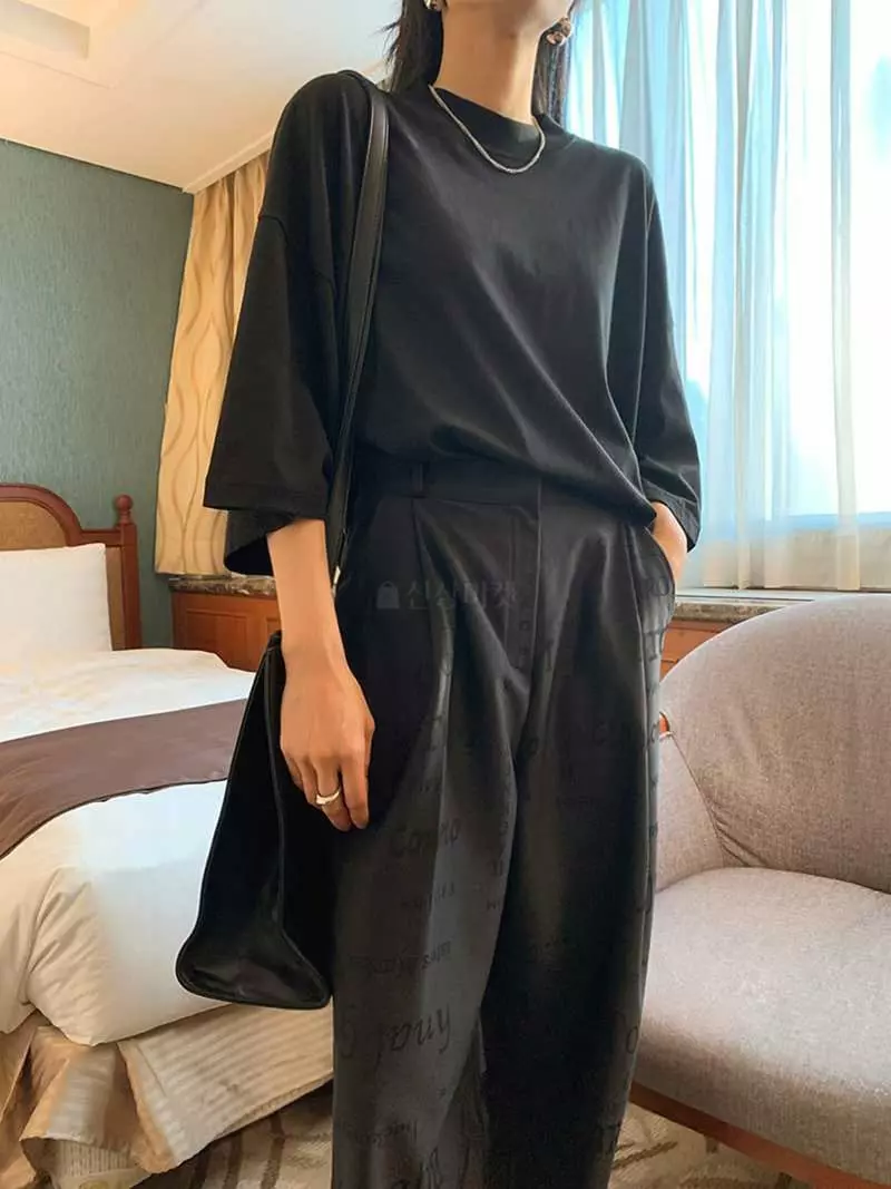 Jkichi - Korean Women Fashion - #momslook - Coss Tee - 10