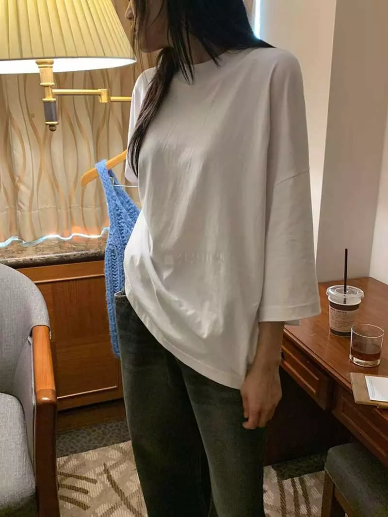 Jkichi - Korean Women Fashion - #momslook - Coss Tee - 8