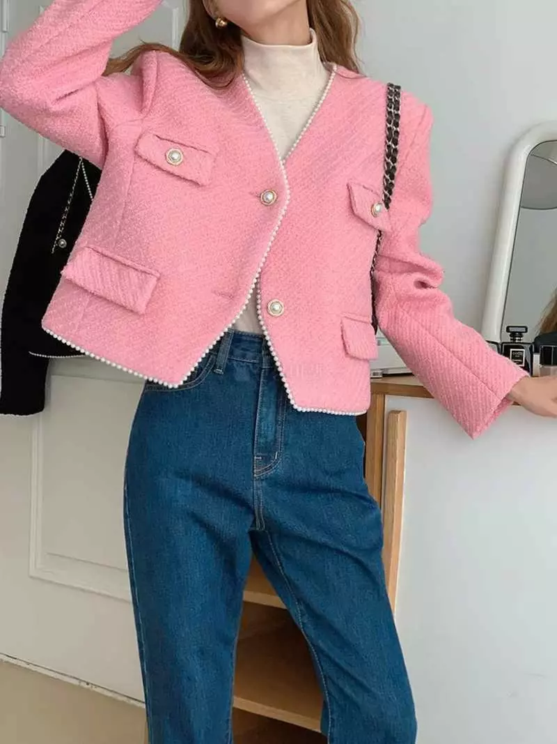 Jkichi - Korean Women Fashion - #momslook - Pearl Jacket