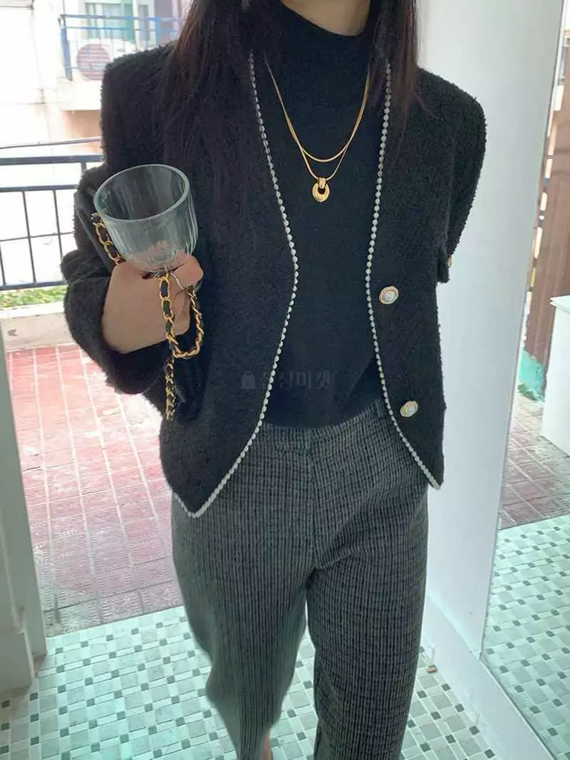 Jkichi - Korean Women Fashion - #momslook - Pearl Jacket - 11