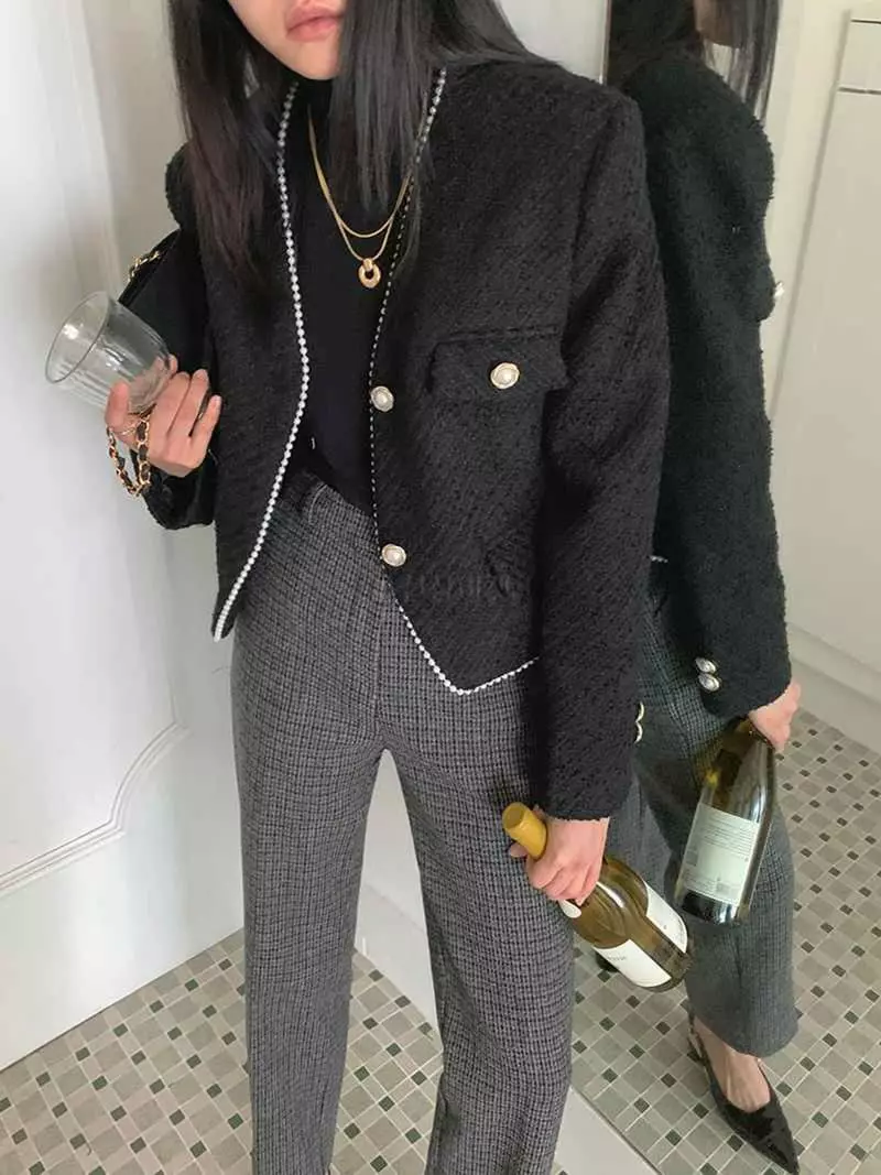 Jkichi - Korean Women Fashion - #momslook - Pearl Jacket - 9