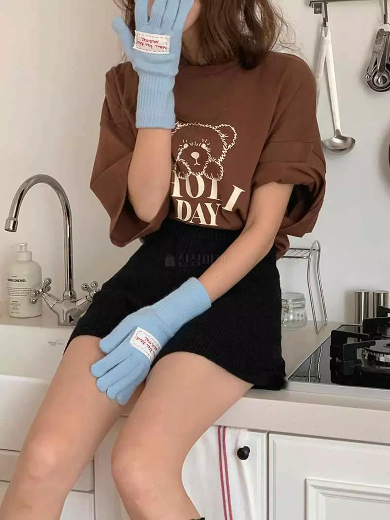 Jkichi - Korean Women Fashion - #momslook - Embroidery Gloves - 10