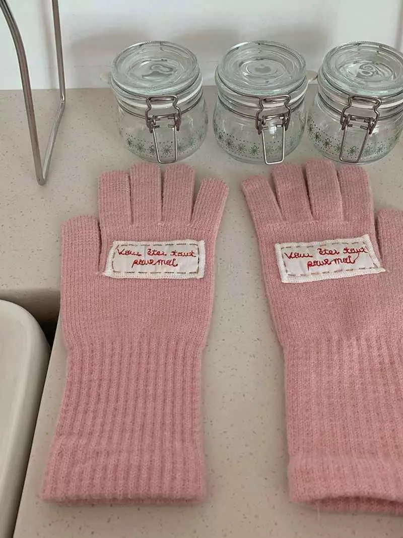 Jkichi - Korean Women Fashion - #momslook - Embroidery Gloves - 11