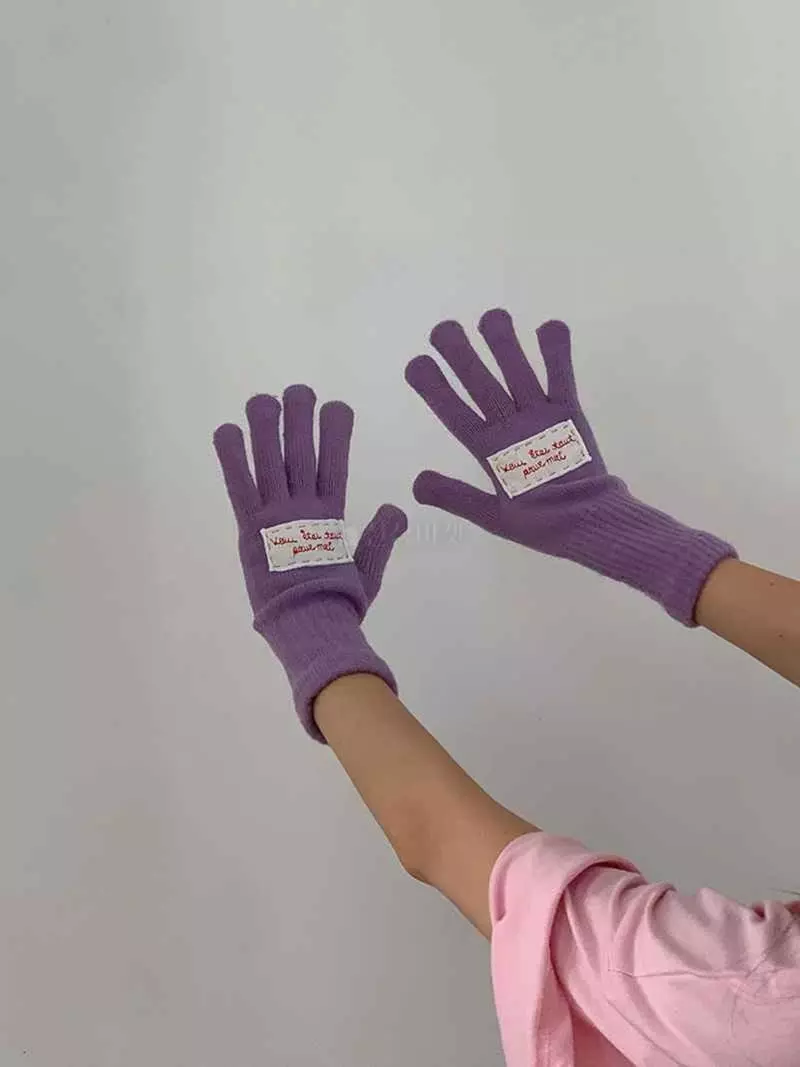 Jkichi - Korean Women Fashion - #momslook - Embroidery Gloves - 3