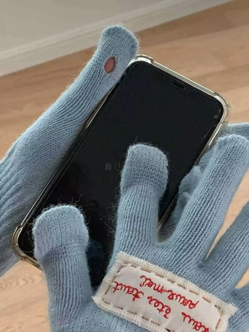 Jkichi - Korean Women Fashion - #momslook - Embroidery Gloves - 5