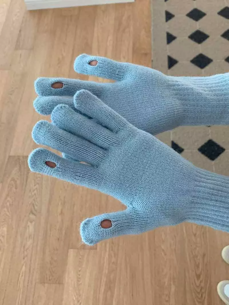 Jkichi - Korean Women Fashion - #momslook - Embroidery Gloves - 9