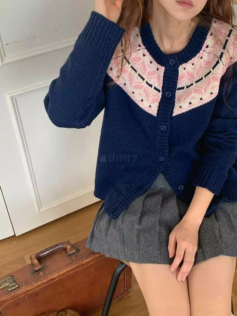 Jkichi - Korean Women Fashion - #momslook - Vintage Cardigan - 11