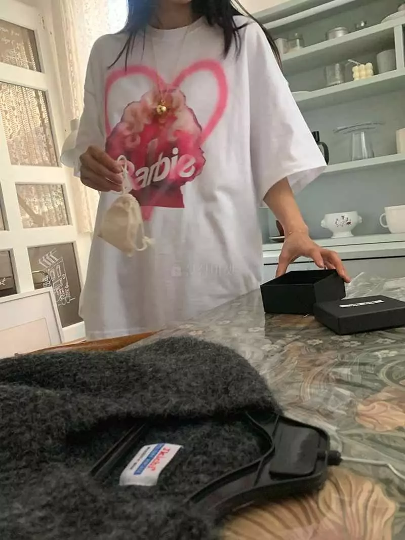 Jkichi - Korean Women Fashion - #momslook - Barbie Tee - 10