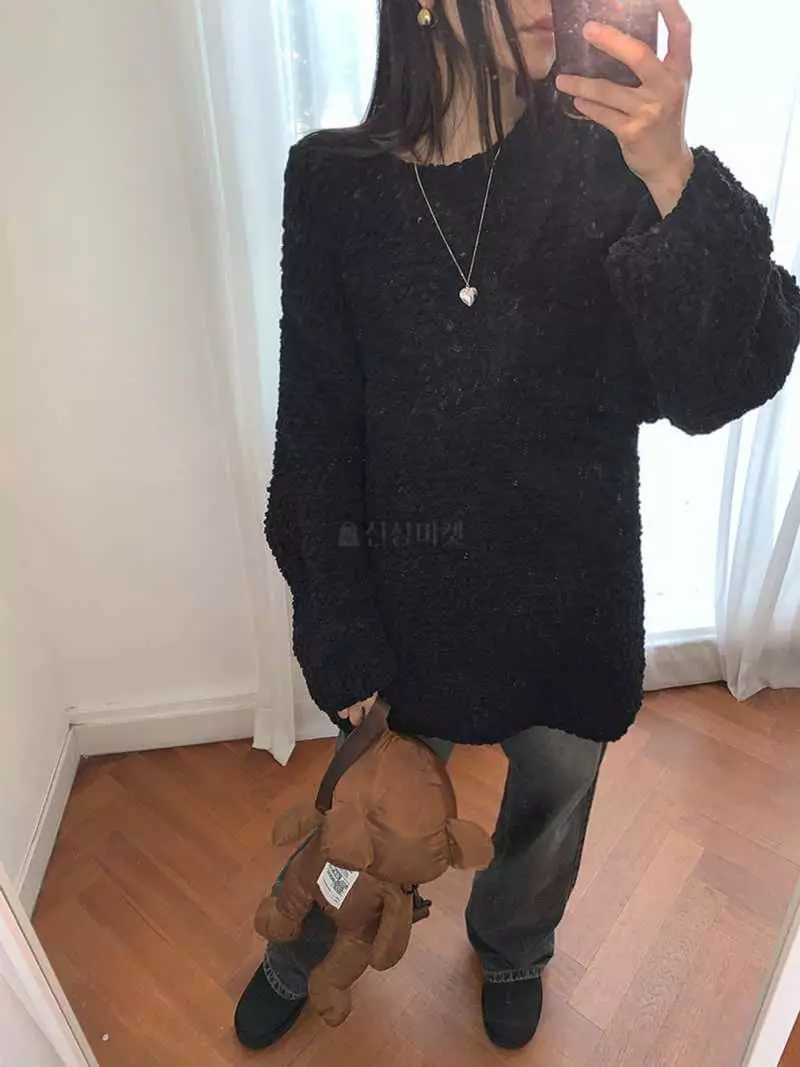 Jkichi - Korean Women Fashion - #restrostyle - Snow Knit Tee - 8