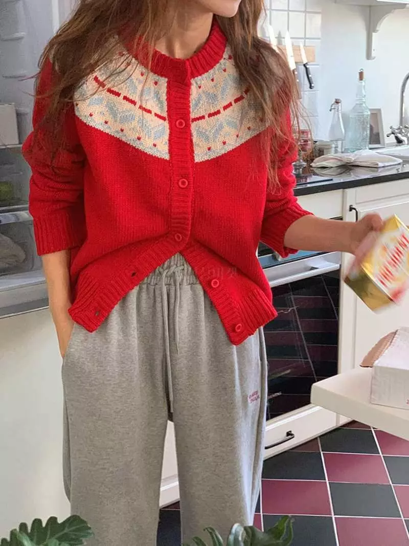 Jkichi - Korean Women Fashion - #pursuepretty - Vintage Cardigan - 4