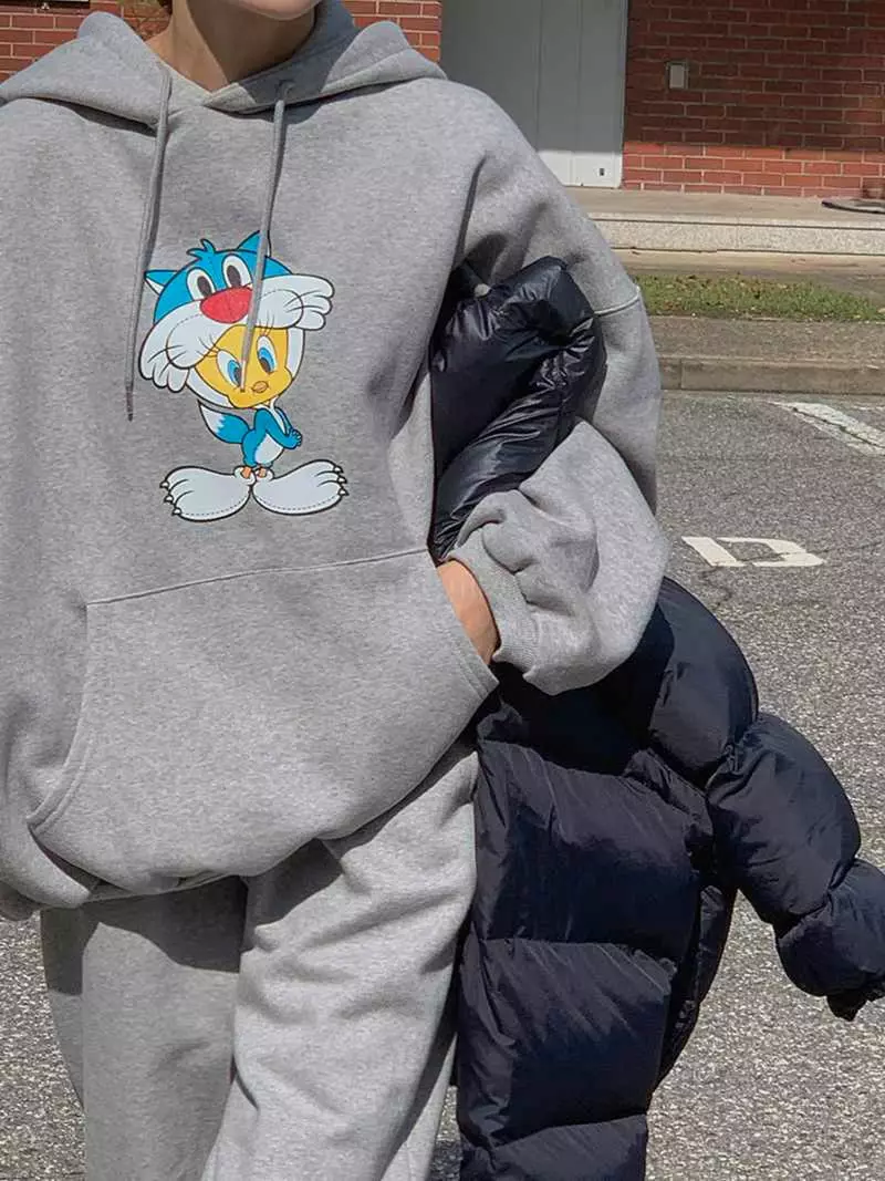 Jkichi - Korean Women Fashion - #womensfashion - Friends Hoody - 6