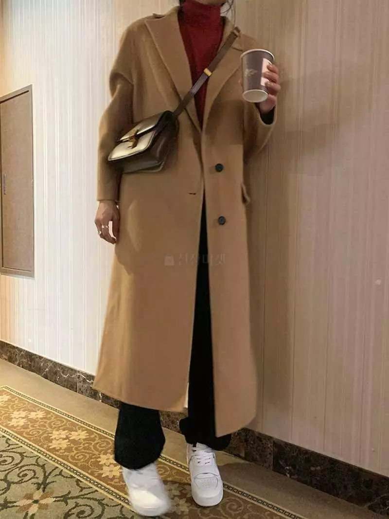 Jkichi - Korean Women Fashion - #momslook - Long Shoulder Coat - 4
