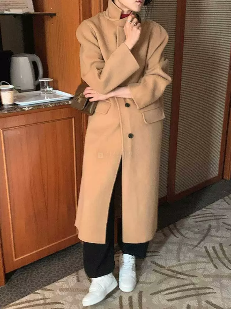Jkichi - Korean Women Fashion - #womensfashion - Long Shoulder Coat - 8