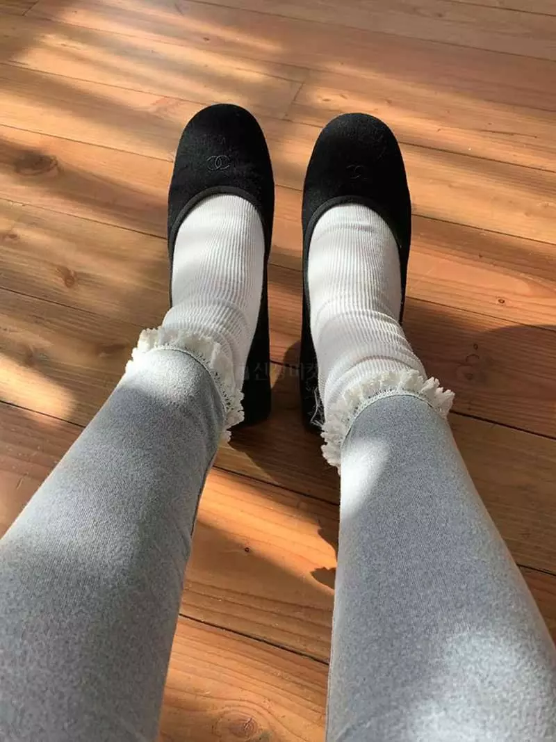 Jkichi - Korean Women Fashion - #womensfashion - Lace Leggings - 5