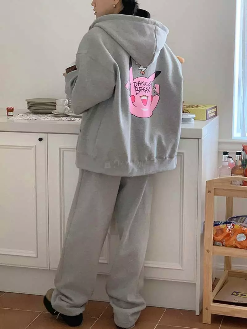Jkichi - Korean Women Fashion - #womensfashion - Peeka Set Hoody Tee - 6