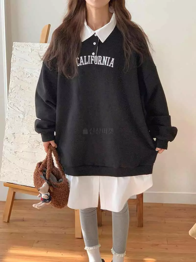 Jkichi - Korean Women Fashion - #womensfashion - California Sweatshirt - 10