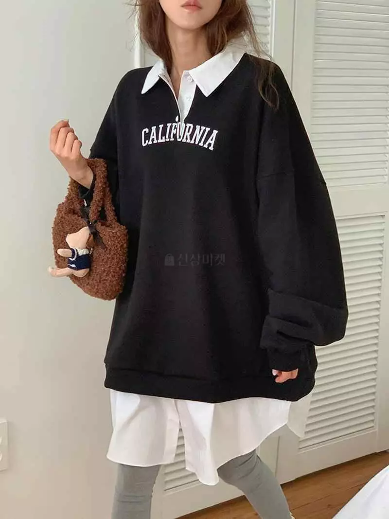 Jkichi - Korean Women Fashion - #womensfashion - California Sweatshirt - 2