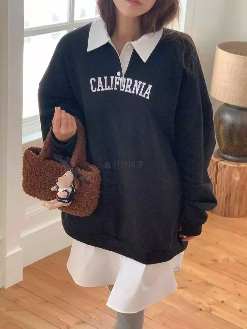 Jkichi - Korean Women Fashion - #womensfashion - California Sweatshirt - 6