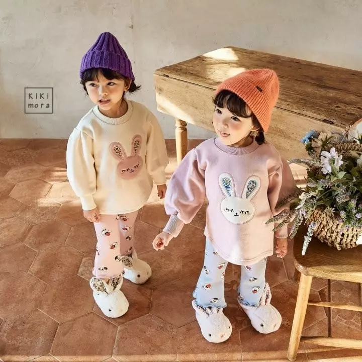 Kikimora - Korean Children Fashion - #childofig - Rabbit Embrodiery Tee - 8