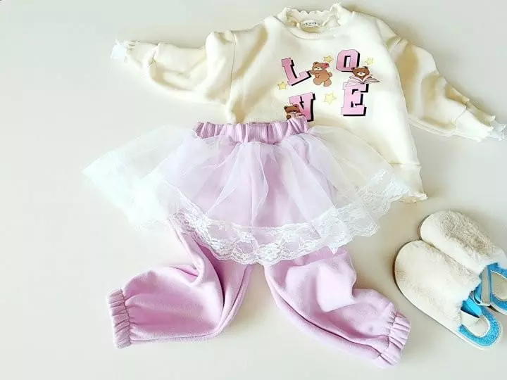 Kikimora - Korean Children Fashion - #childrensboutique - Love Bear Sweatshirt