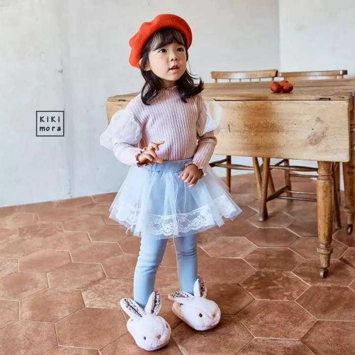 Kikimora - Korean Children Fashion - #discoveringself - Lace Tutu Skirt Leggings - 8