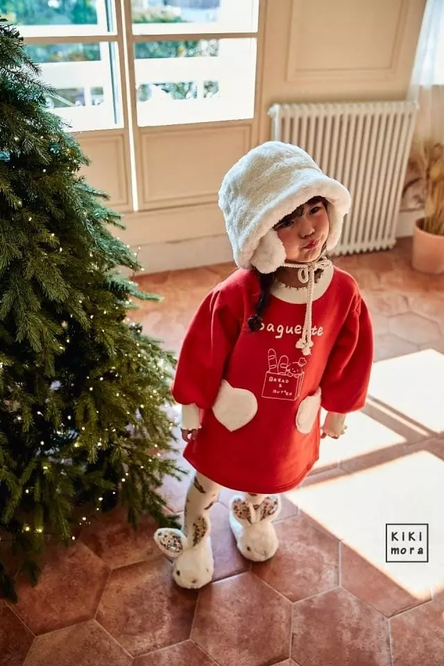 Kikimora - Korean Children Fashion - #fashionkids - Basket Heart Long Tee - 2