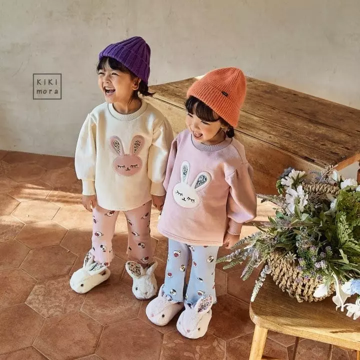 Kikimora - Korean Children Fashion - #Kfashion4kids - Rabbit Embrodiery Tee - 4