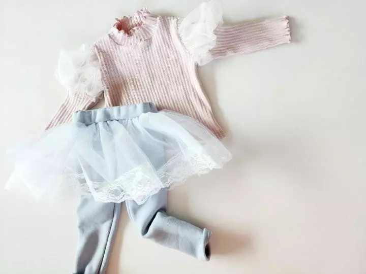 Kikimora - Korean Children Fashion - #magicofchildhood - Lace Tutu Skirt Leggings