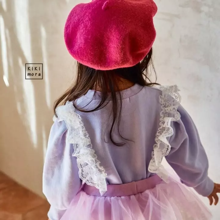 Kikimora - Korean Children Fashion - #magicofchildhood - Mimi Lace Sweatshirt - 5
