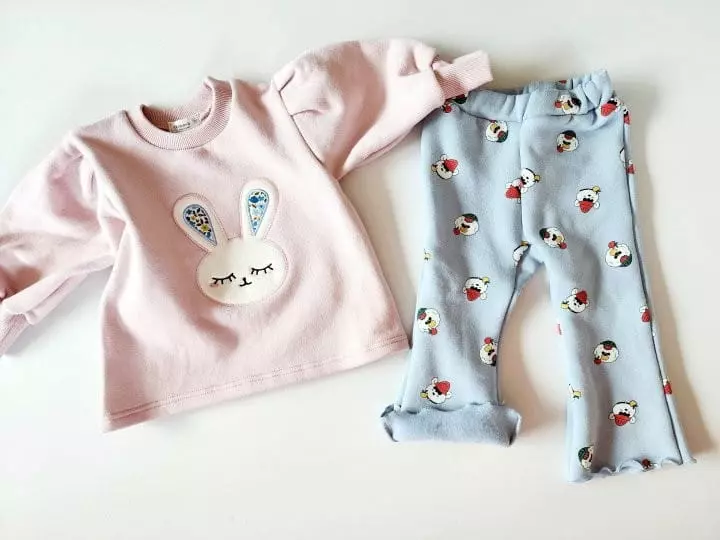Kikimora - Korean Children Fashion - #minifashionista - Rabbit Embrodiery Tee - 6