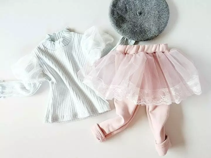 Kikimora - Korean Children Fashion - #minifashionista - Macaroon Rin Mesh Tee - 3