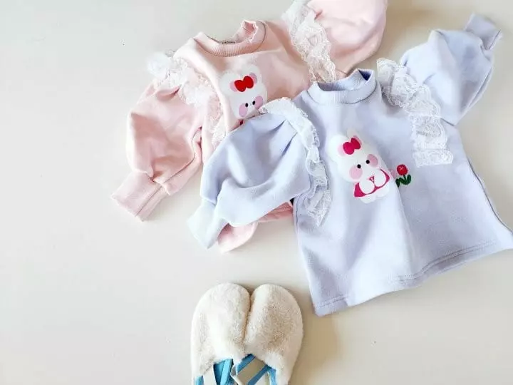 Kikimora - Korean Children Fashion - #minifashionista - Mimi Lace Sweatshirt - 6