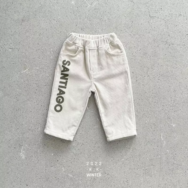 Kk - Korean Children Fashion - #Kfashion4kids - Snatiago Corduroy Pants - 7