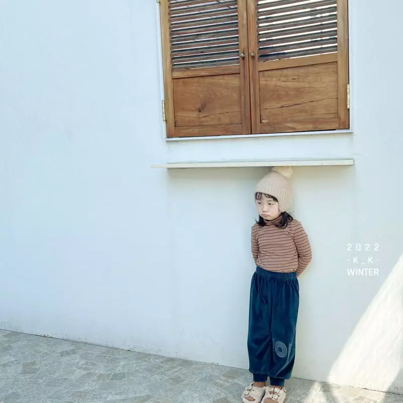 Kk - Korean Children Fashion - #childofig - Stripes Turtleneck Tee - 10