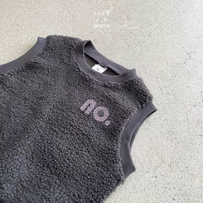 Kk - Korean Children Fashion - #childrensboutique - Number 6 Vest - 6