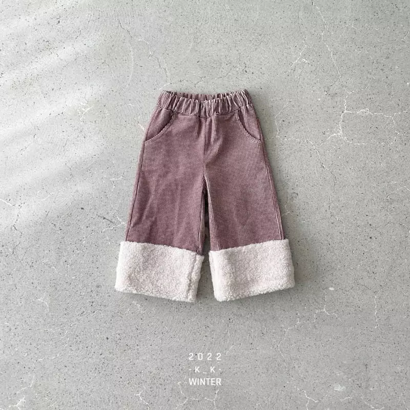 Kk - Korean Children Fashion - #designkidswear - Kid Check Rib Pants - 11