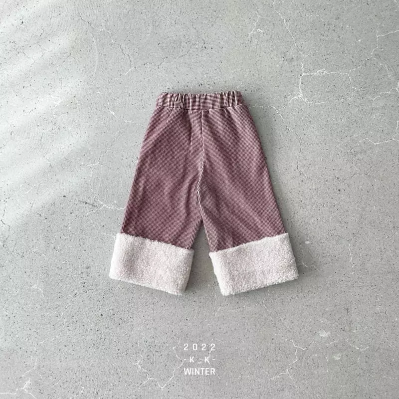 Kk - Korean Children Fashion - #discoveringself - Kid Check Rib Pants - 12