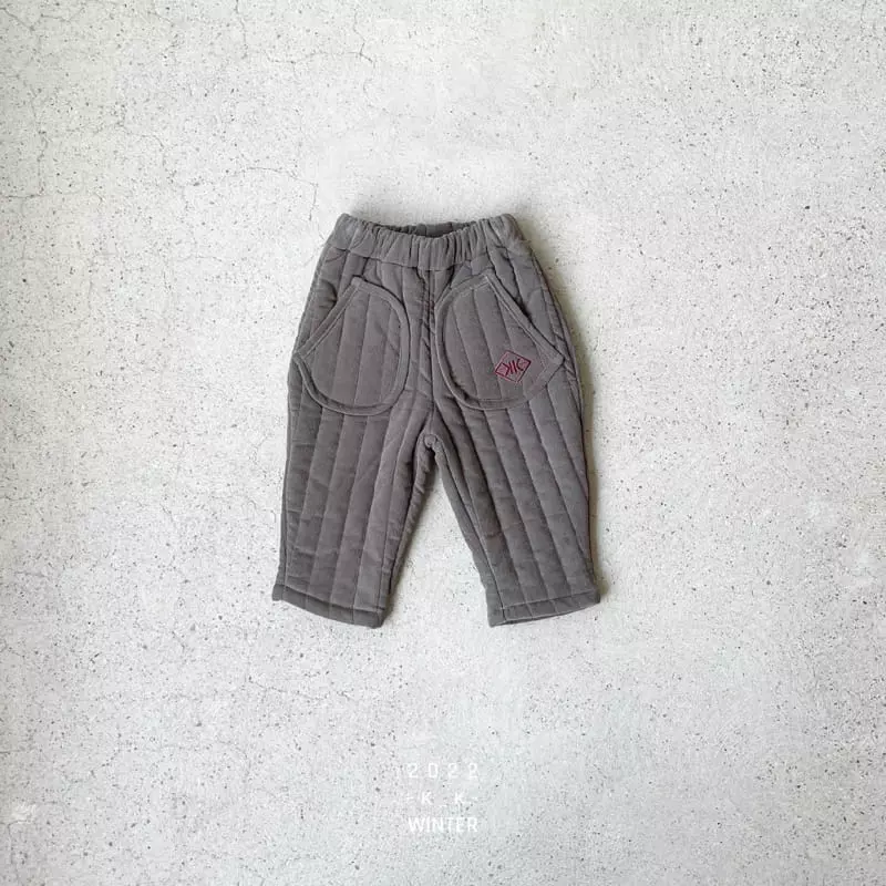 Kk - Korean Children Fashion - #fashionkids - Quilting Pocket Pants