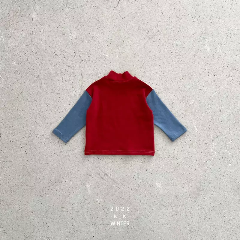 Kk - Korean Children Fashion - #kidsshorts - Color Turtleneck Tee - 5