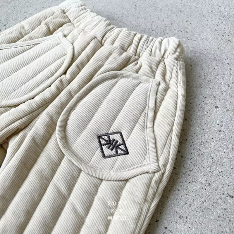 Kk - Korean Children Fashion - #kidsshorts - Quilting Pocket Pants - 2