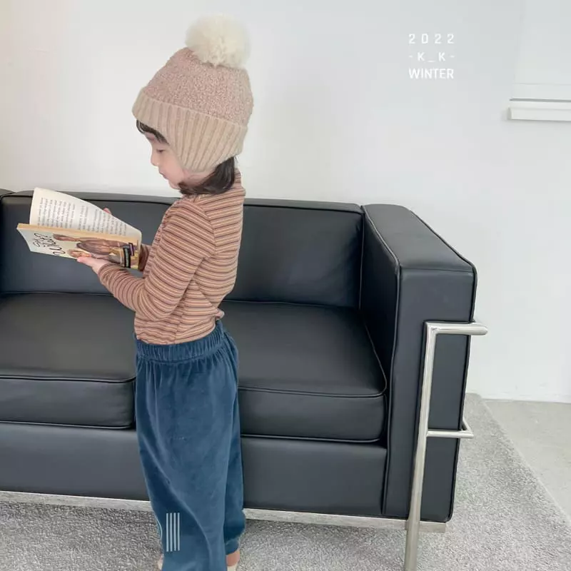 Kk - Korean Children Fashion - #kidsstore - Stripes Turtleneck Tee - 2