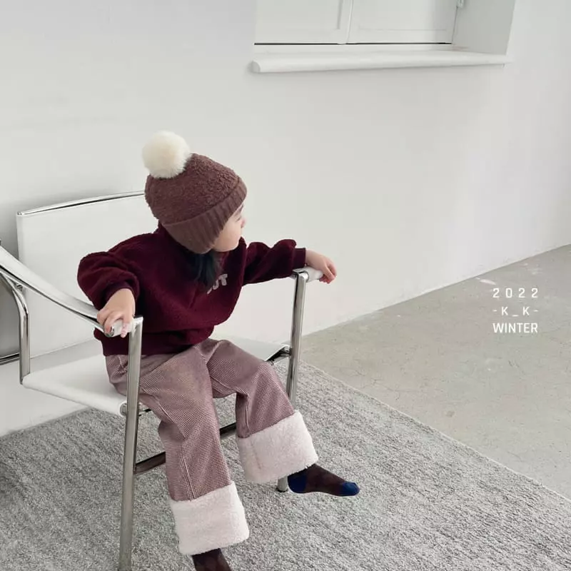 Kk - Korean Children Fashion - #kidsstore - Kid Check Rib Pants